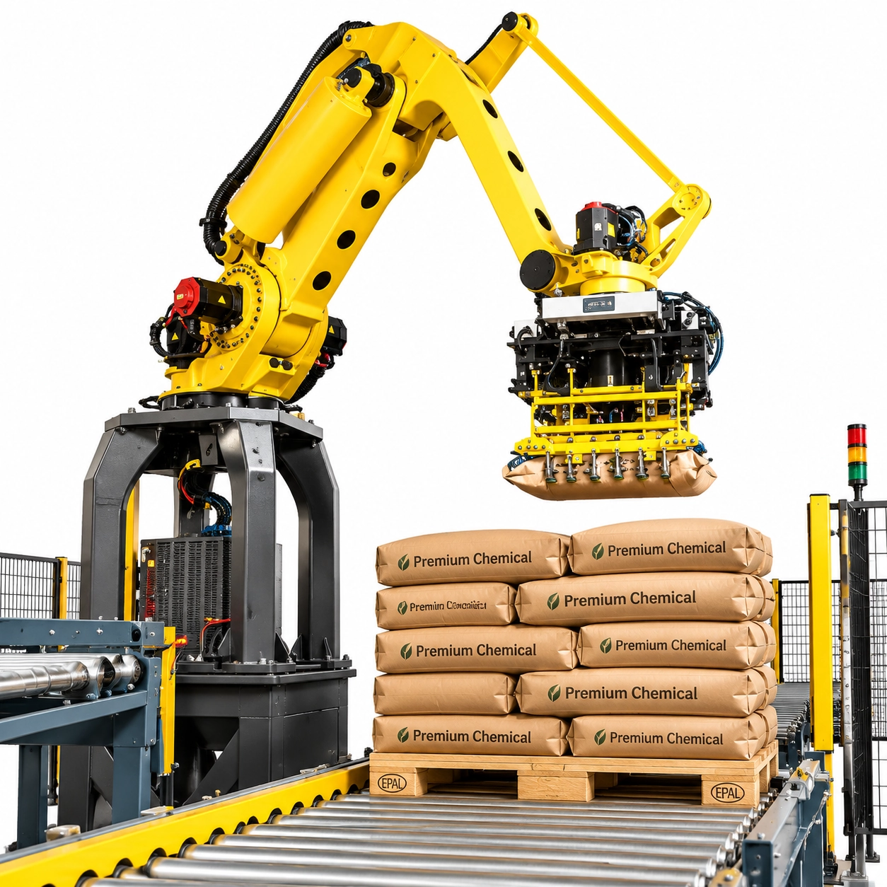 Robotic Bag Palletizer | Automatic Bag Palletizing System